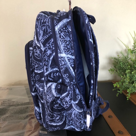 Vera Bradley Backpack Campus Tech Iconic Indigo - Picture 6 of 8